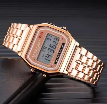 ChronVeil Vega | Retro Digital Steel Watch