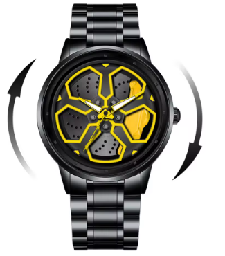 Wheel Spinner Sport Watch – Black & Red