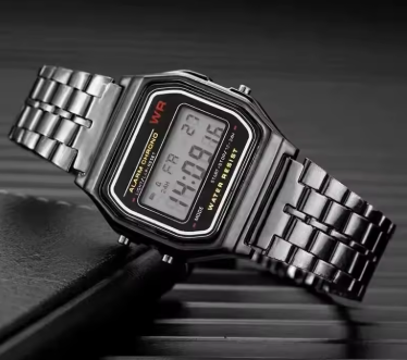 ChronVeil Vega | Retro Digital Steel Watch