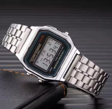 ChronVeil Vega | Retro Digital Steel Watch