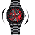 Wheel Spinner Sport Watch – Black & Red